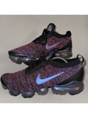 Nike Air VaporMax Flyknit 3 Laser Fuchsia Black Running Shoes Men’s Size 12